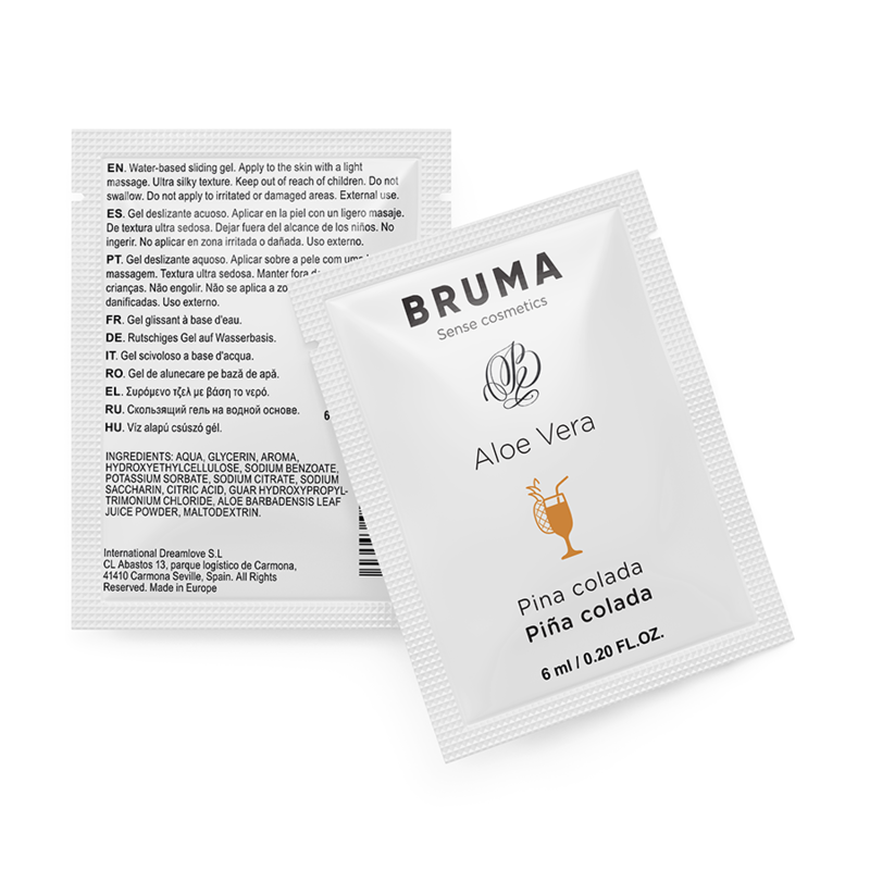 BRUMA – 6 ML GEL DESLIZANTE CON ALOE VERA SABOR A PIÑA COLADA