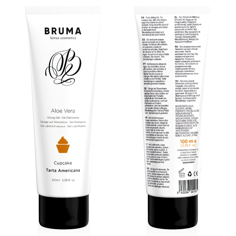 BRUMA – GEL DESLIZANTE CON ALOE VERA SABOR A TARTA AMERICANA 100 ML
