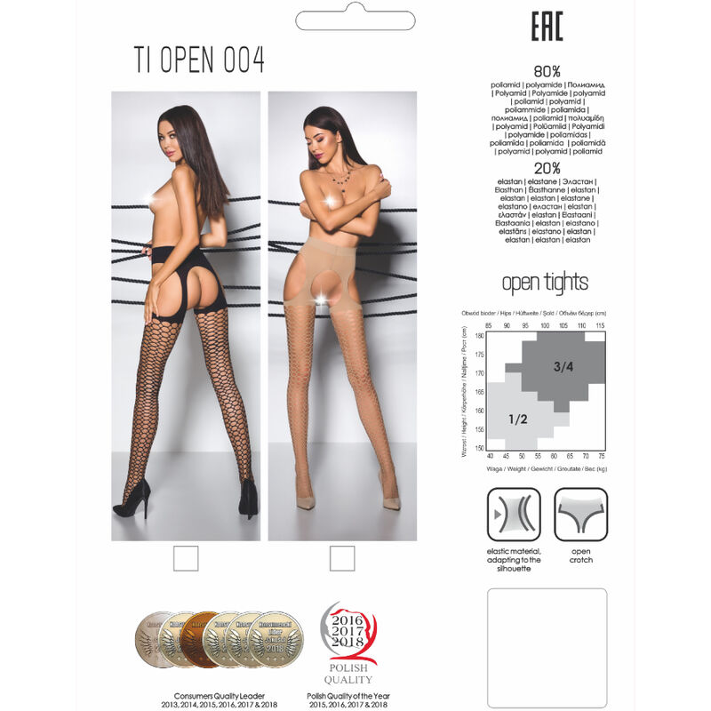 PASSION - TIOPEN 004 MEDIAS NEGRO 3/4 40 DEN - Imagen 5