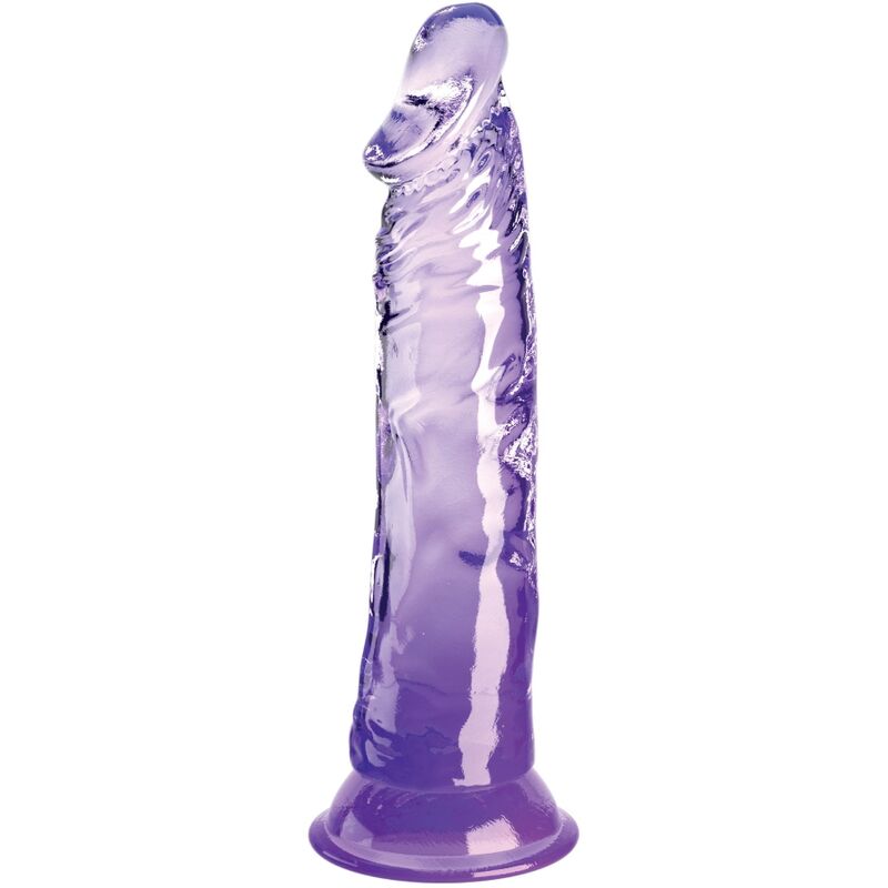 KING COCK – CLEAR PENE REALÍSTICO 19.7 CM MORADO