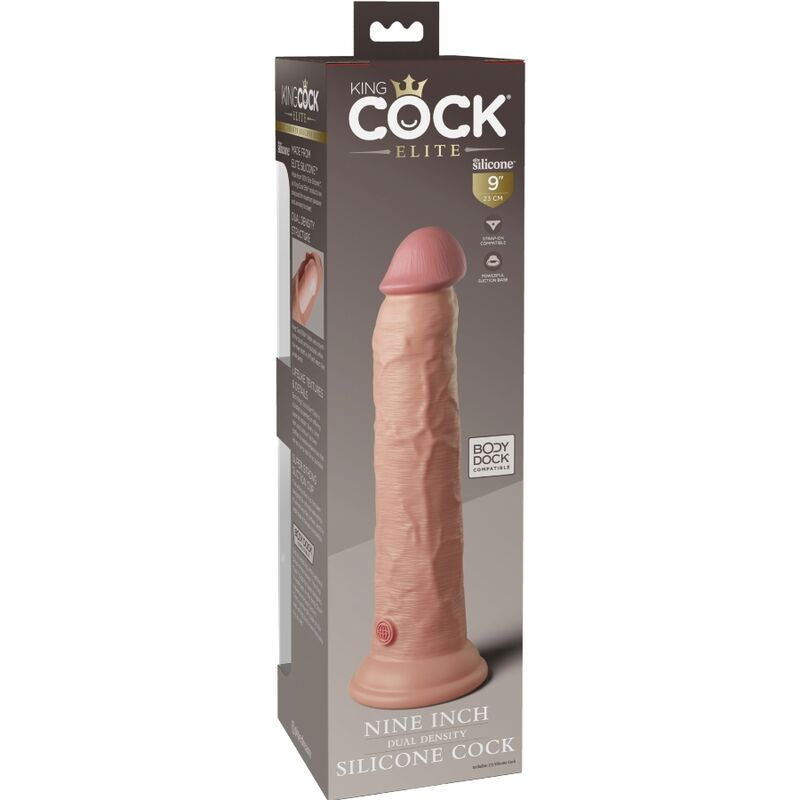 KING COCK - ÉLITE DILDO REALÍSTICO SILICONA 23 CM - Imagen 3
