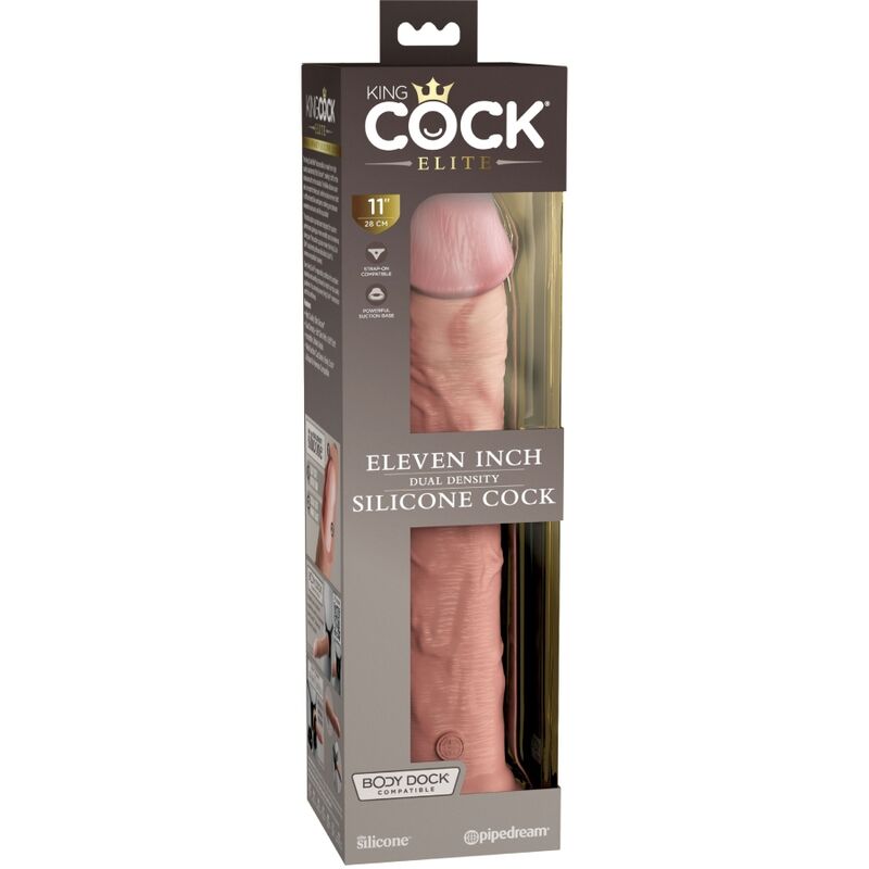 KING COCK - ÉLITE DILDO REALÍSTICO SILICONA 28 CM - Imagen 5