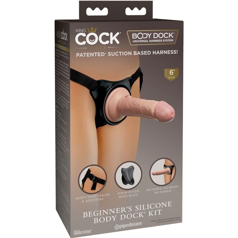 KING COCK - ÉLITE ARNÉS AJUSTABLE PARA PRINCIPIANTES CON DILDO 15.2 CM - Imagen 8