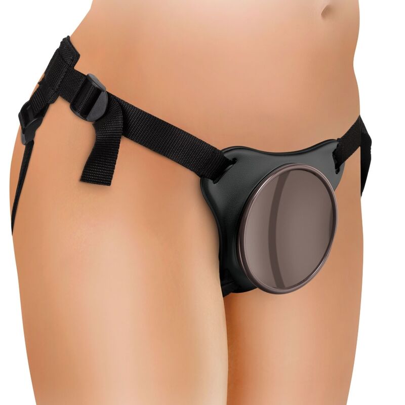 KING COCK - ELITE KIT ARNES AJUSTABLE DELUXE ANILLO CON TESTICULOS & DILDO 20.3 CM - Imagen 4