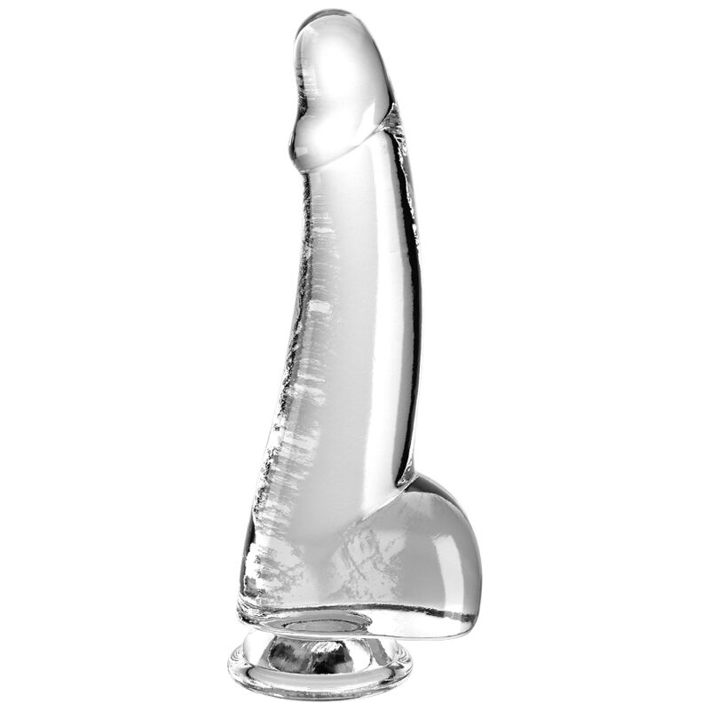 KING COCK – CLEAR DILDO CON TESTÍCULOS 15.2 CM TRANSPARENTE