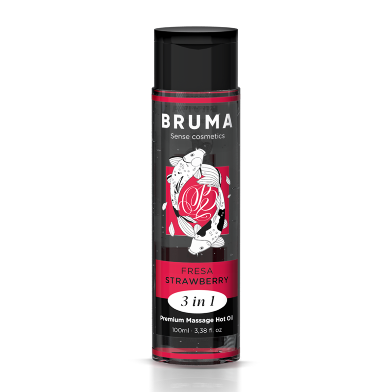 BRUMA - ACEITE DE MASAJE PREMIUM EFECTO CALOR SABOR FRESA 3 EN 1 - 100 ML - Imagen 2