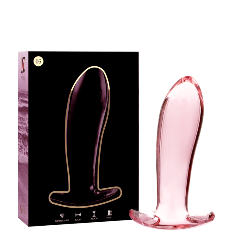 NEBULA SERIES BY IBIZA – MODELO 5 PLUG CRISTAL TRANSPARENTE 12.5 CM -O- 3.5 CM