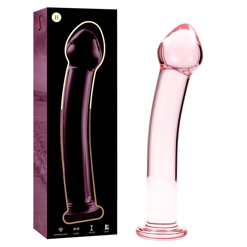 NEBULA SERIES BY IBIZA – MODELO 11 DILDO CRISTAL TRANSPARENTE 16 CM -O- 3 CM