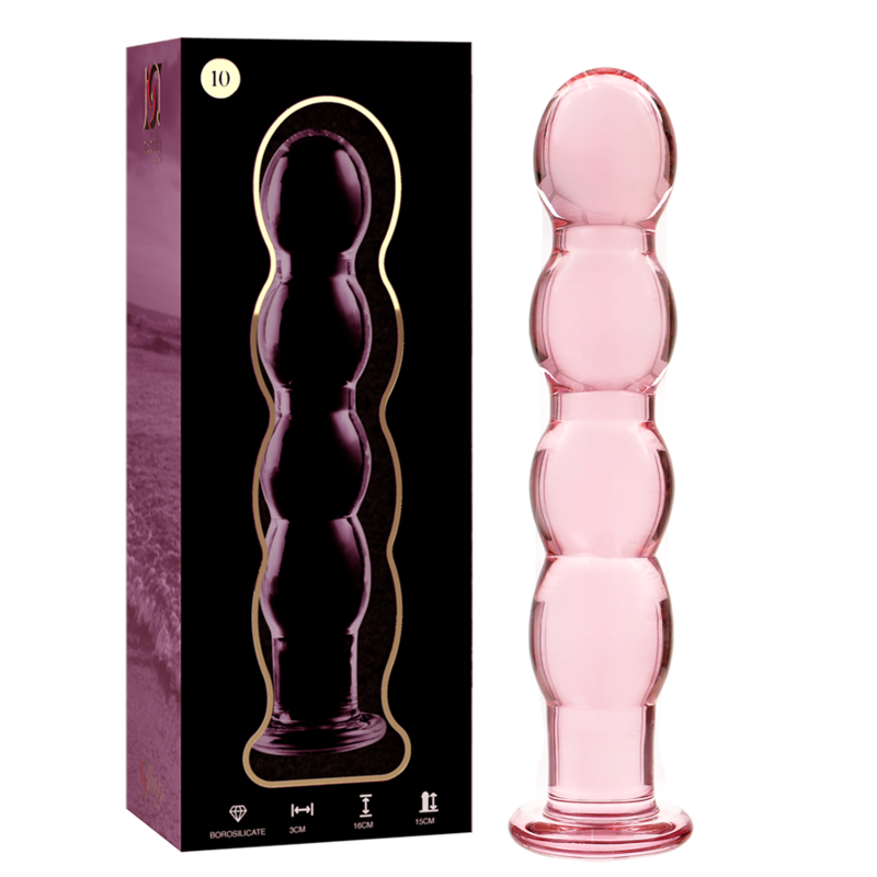 NEBULA SERIES BY IBIZA – MODELO 10 DILDO CRISTAL TRANSPARENTE 16.5 CM -O- 3.5 CM