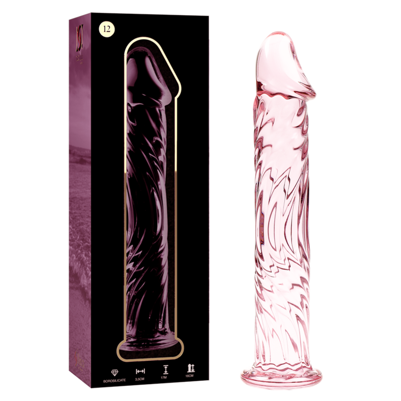 NEBULA SERIES BY IBIZA – MODELO 12 DILDO CRISTAL TRANSPARENTE 17 CM -O- 3.5 CM