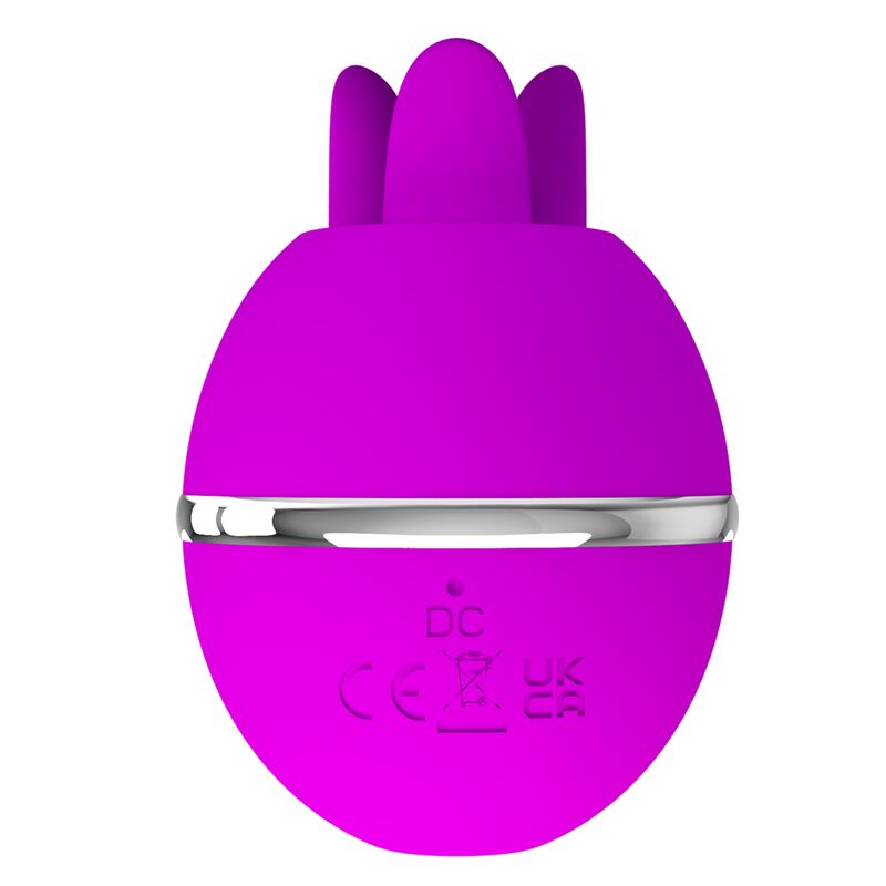 PRETTY LOVE - GEMINI BALL VIBRADOR DE SILICONA REDONDO MORADO - Imagen 5