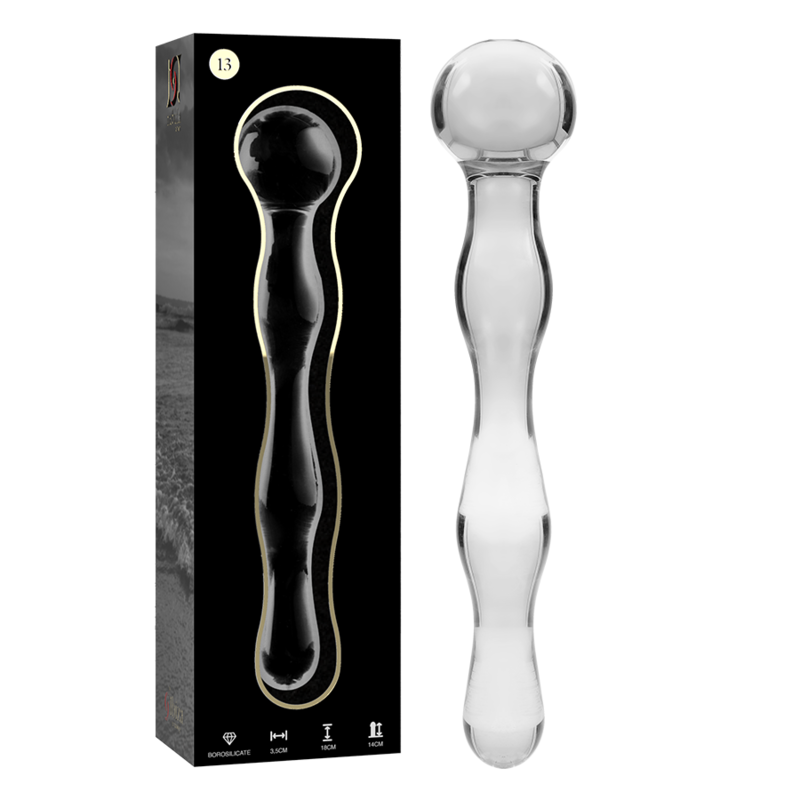 NEBULA SERIES BY IBIZA - MODELO 13 DILDO CRISTAL TRANSPARENTE 18 CM -O- 3.5 CM - Imagen 8