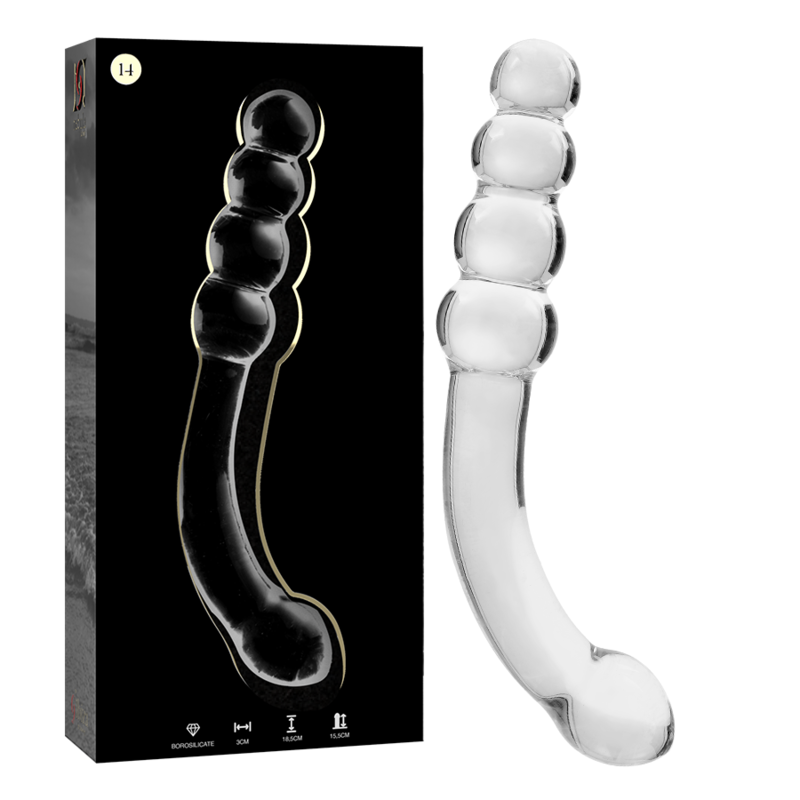 NEBULA SERIES BY IBIZA - MODELO 14 DILDO CRISTAL TRANSPARENTE 18.5 CM -O- 3 CM - Imagen 8