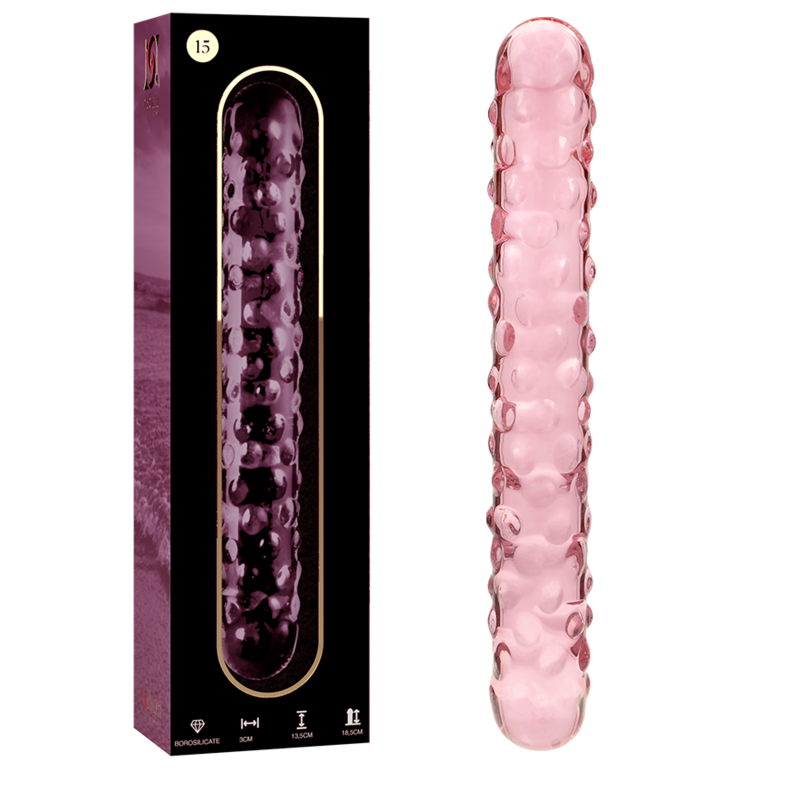NEBULA SERIES BY IBIZA – MODELO 15 DILDO CRISTAL TRANSPARENTE 18.5 CM -O- 3 CM