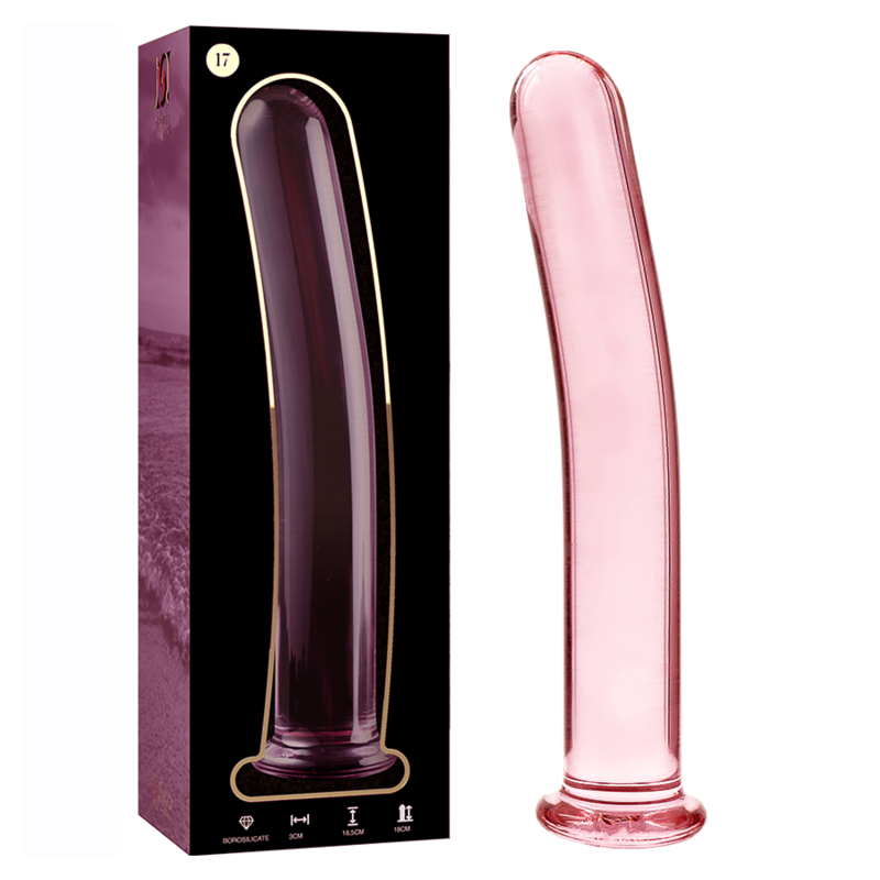 NEBULA SERIES BY IBIZA – MODELO 17 DILDO CRISTAL TRANSPARENTE 18.5 CM -O- 3 CM