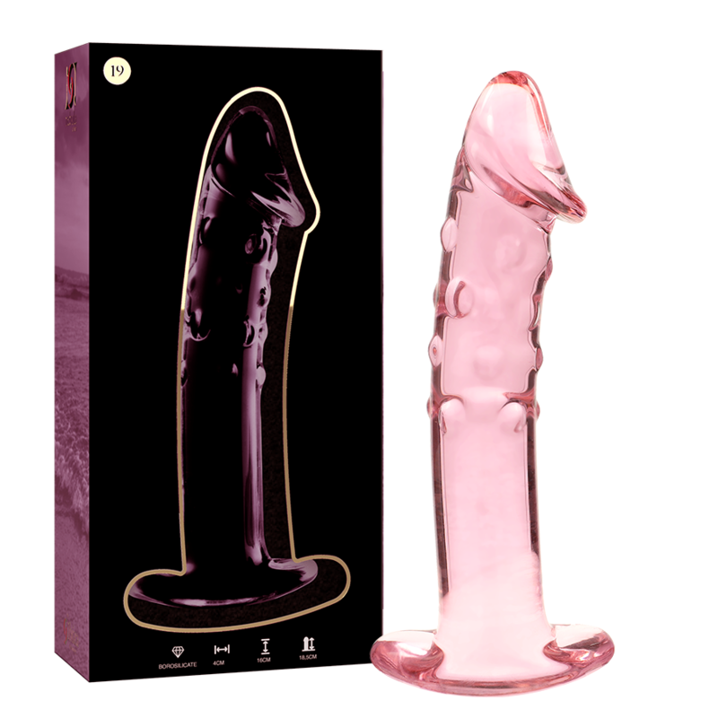 NEBULA SERIES BY IBIZA – MODELO 19 DILDO CRISTAL TRANSPARENTE 18.5 CM -O- 4 CM
