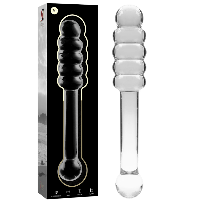 NEBULA SERIES BY IBIZA - MODELO 20 DILDO CRISTAL TRANSPARENTE 20.5 CM -O- 3 CM - Imagen 8