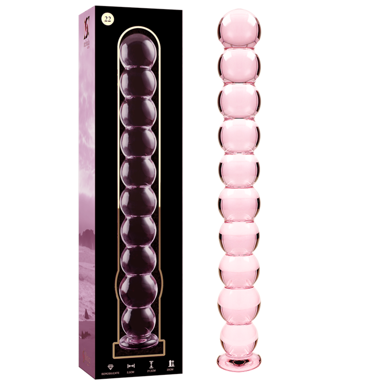 NEBULA SERIES BY IBIZA – MODELO 22 DILDO CRISTAL TRANSPARENTE 21.5 CM -O- 2.5 CM
