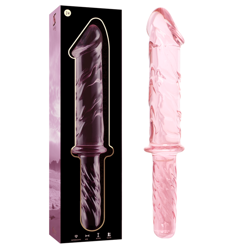 NEBULA SERIES BY IBIZA – MODELO 24 DILDO CRISTAL TRANSPARENTE 28.5 CM -O- 5 CM