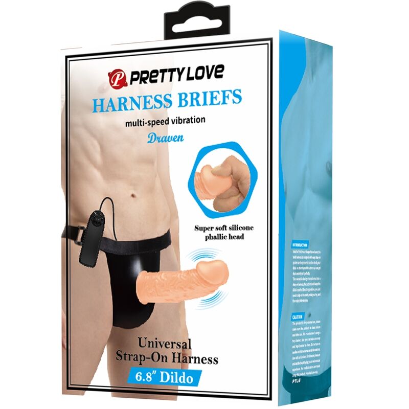 PRETTY LOVE - HARNESS BRIEFS CON VIBRACIÓN DILDO INCLUIDO - Imagen 8