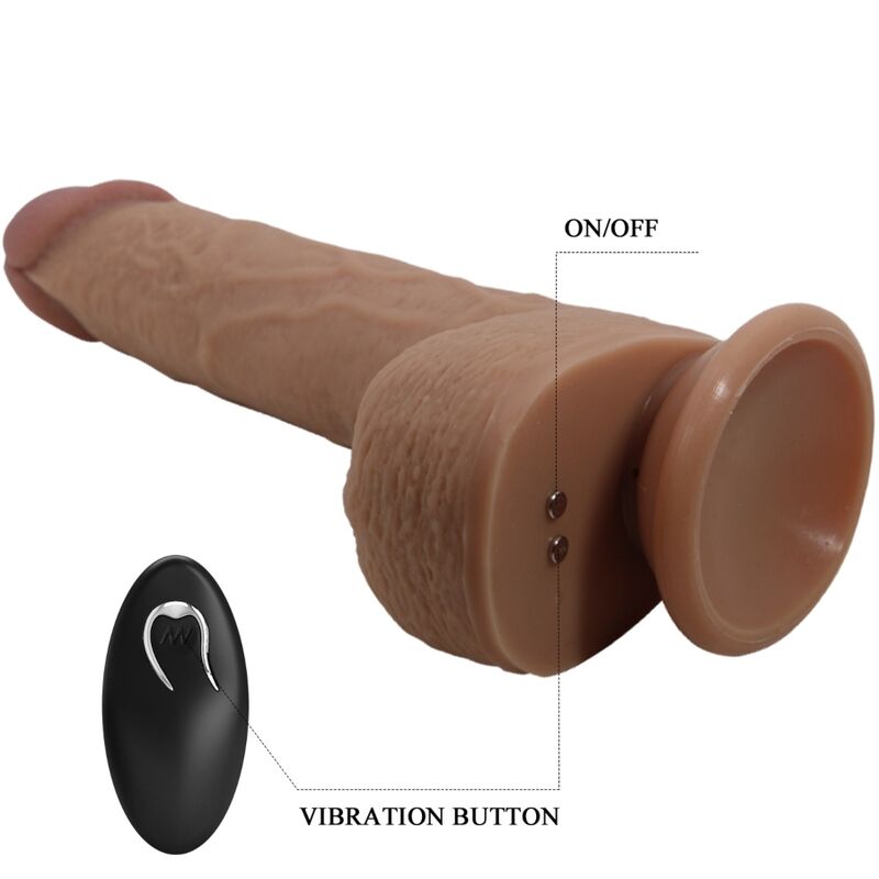 PRETTY LOVE - TOMMY DILDO REALISTA VIBRADOR 22.5 CM - Imagen 3