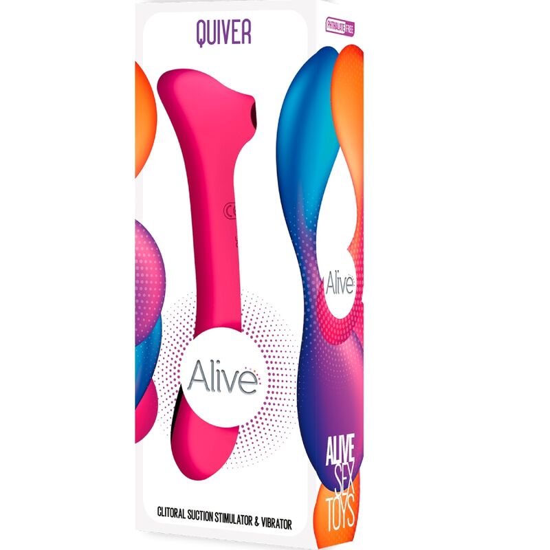 ALIVE - QUIVER SUCCIONADOR & VIBRADOR FUCSIA - Imagen 6