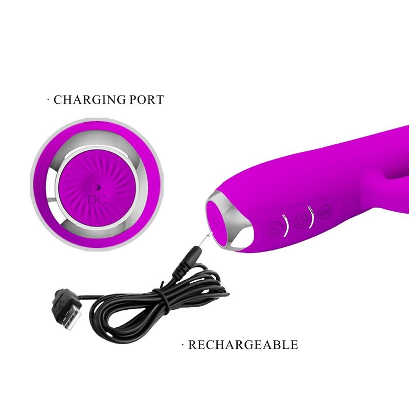 PRETTY LOVE - REGINA VIBRADOR-SUCCIONADOR RECARGABLE MORADO - Imagen 11
