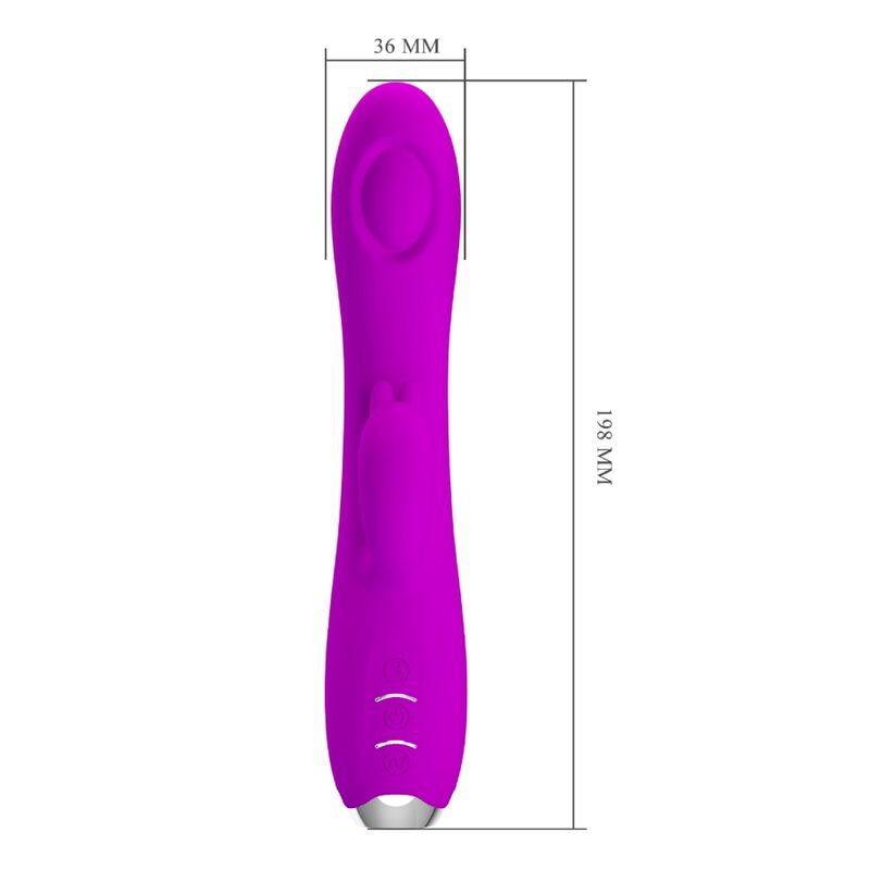 PRETTY LOVE - REGINA VIBRADOR-SUCCIONADOR RECARGABLE MORADO - Imagen 9