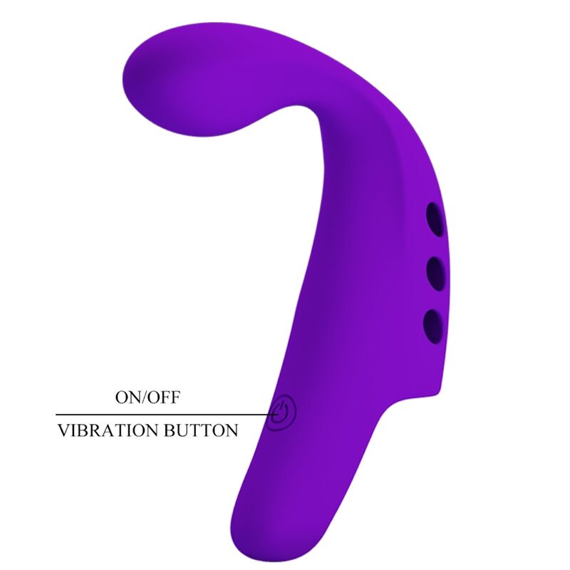 PRETTY LOVE - GORGON VIBRADOR DE DEDO RECARGABLE MORADO - Imagen 6