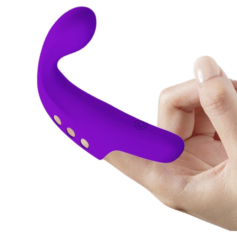 PRETTY LOVE - GORGON VIBRADOR DE DEDO RECARGABLE MORADO - Imagen 7