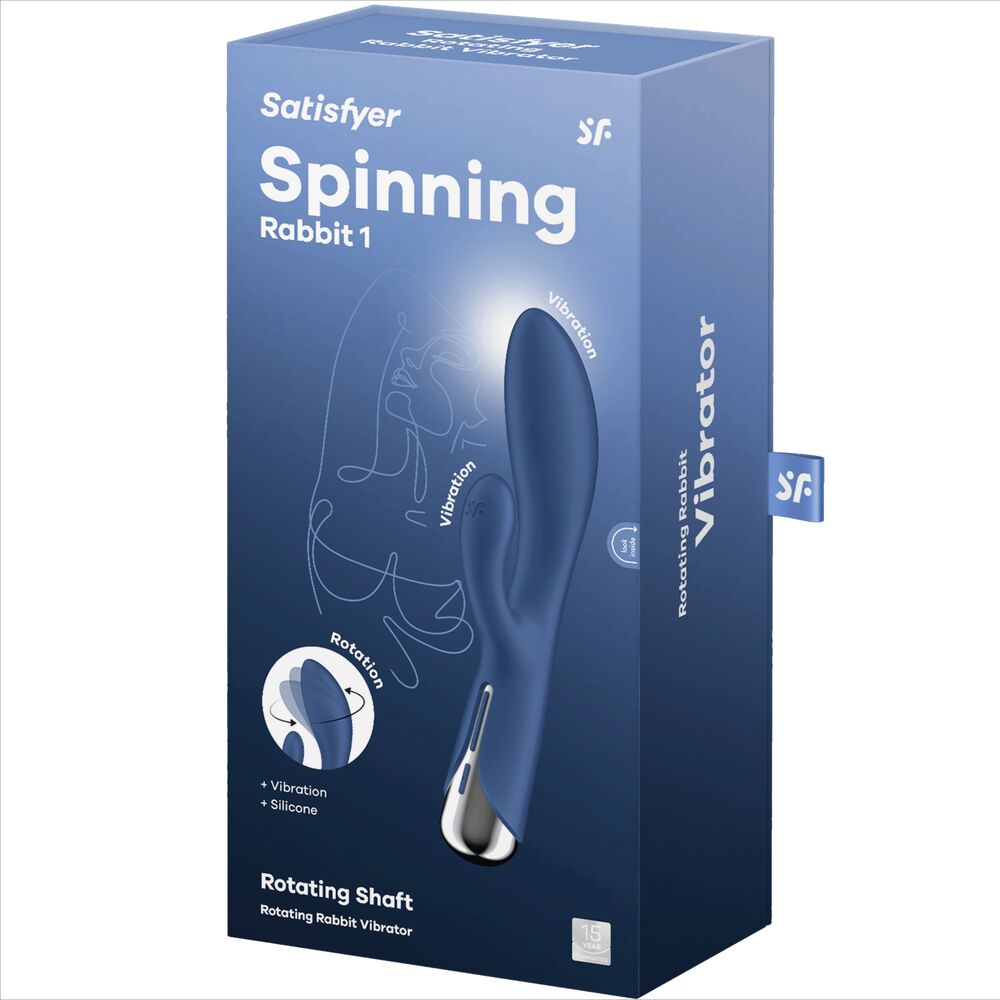 SATISFYER - SPINNING RABBIT 1 ESTIMULACION CLITORIS Y PUNTO G ROJO - Imagen 2