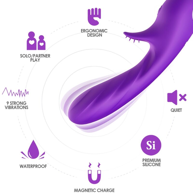 ARMONY - ROMANCE VIBRADOR CON ESTIMULADOR VIOLETA - Imagen 4