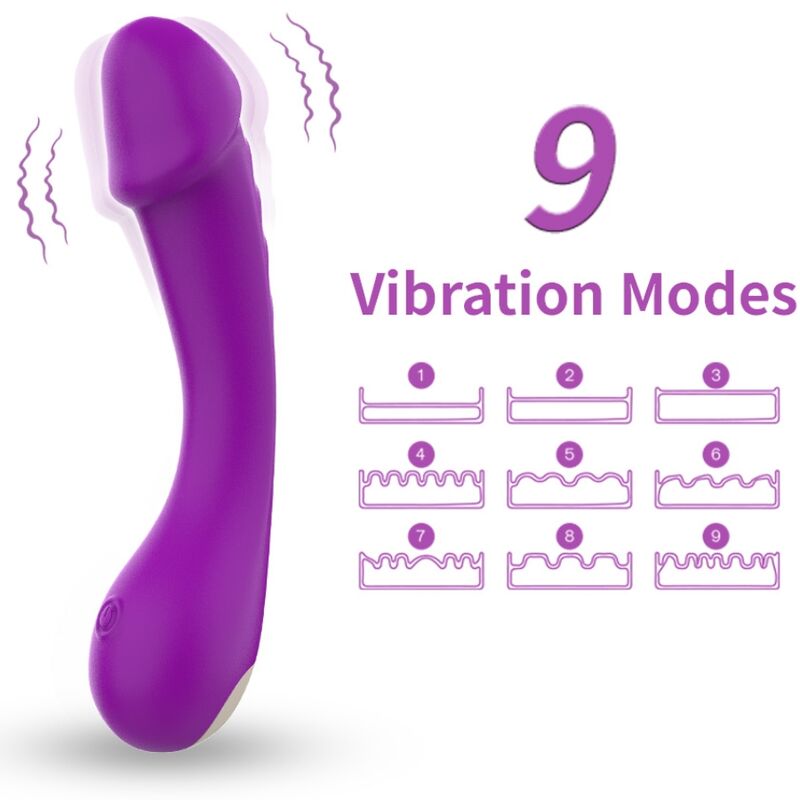 ARMONY – DILDO VIBRADOR PUNTO G SILICONA VIOLETA