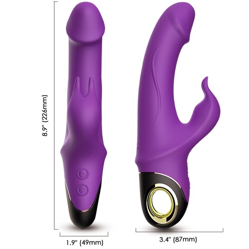 ARMONY – METEROR DILDO VIBRADOR RABBIT VIOLETA