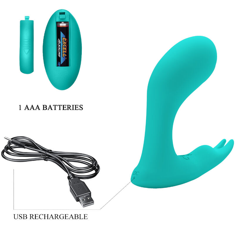 PRETTY LOVE - IDABELLE VIBRATION & PULSATION CONTROL REMOTO AZUL - Imagen 6