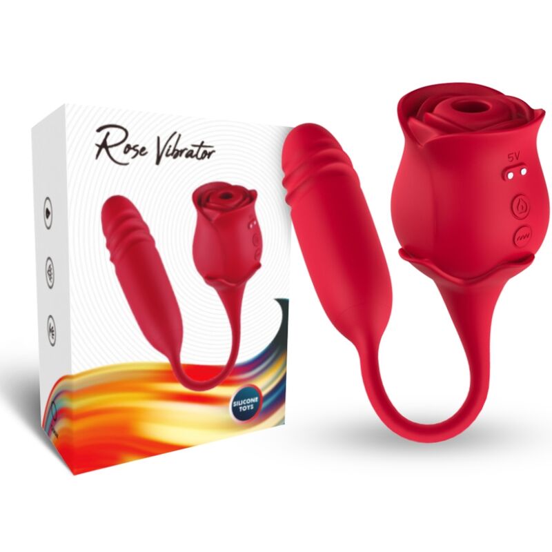 ARMONY – ROSEKNIGTH SUCCIONADOR CLÍTORIS & VIBRADOR ROJO