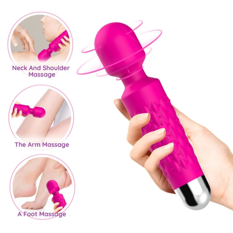 ARMONY – POSTMAN MASAJEADOR & VIBRADOR CABEZA FLEXIBLE FUCSIA