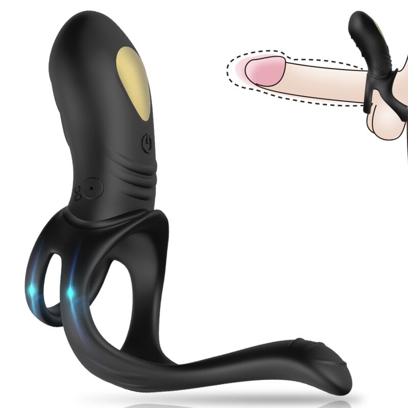 ARMONY – JOY JUMPER ANILLO VIBRADOR PAREJAS & PLUG ANAL NEGRO
