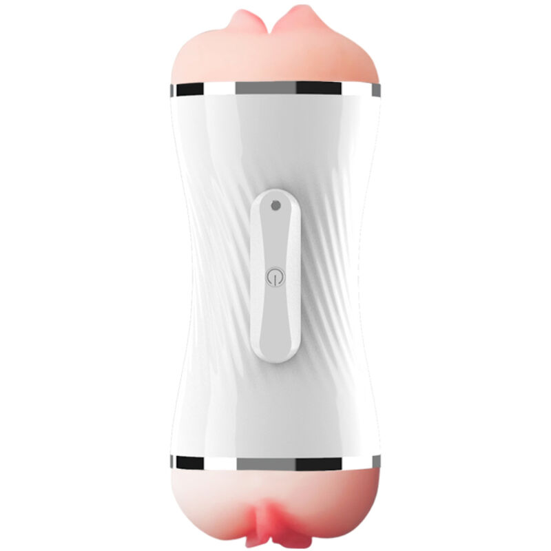 ARMONY – MASTURBADOR VIBRADOR DOBLE VAGINA & BOCA BLANCO
