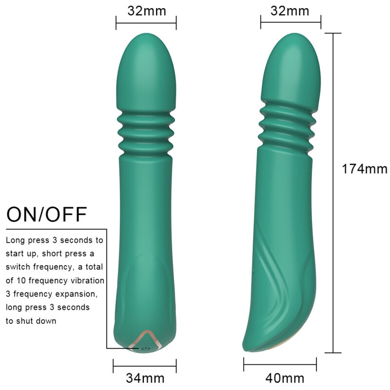 ARMONY - VIBRADOR & THRUSTING PUNTO G VERDE - Imagen 2