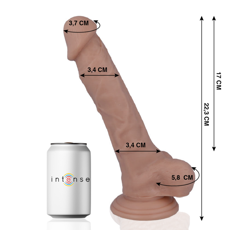 MR INTENSE - 28 PENE REALÍSTICO 22.3 CM -O- 3.4 CM - Imagen 3
