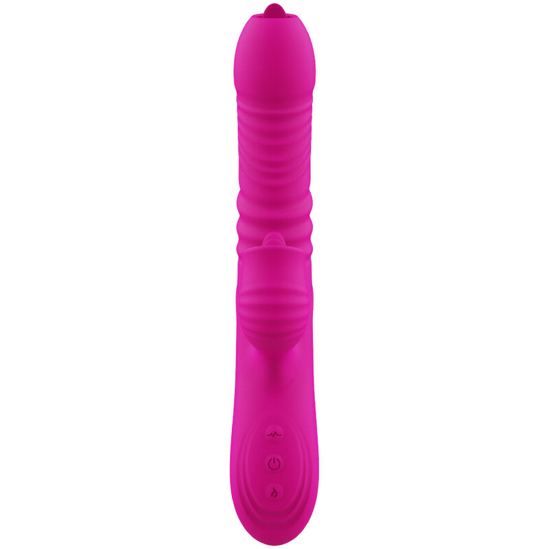 ARMONY - FANNY VIBRADOR MULTIFUNCION DOBLE LENGUA EFECTO CALOR FUCSIA - Imagen 6
