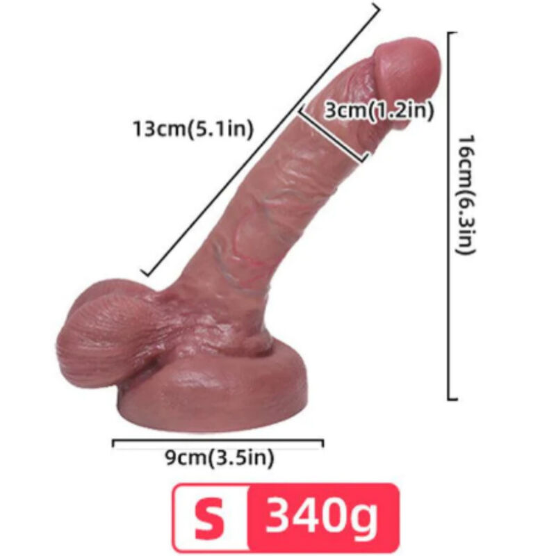 ARMONY - DILDO REALÍSTICO SILICONA LÍQUIDA 13 CM - Imagen 4
