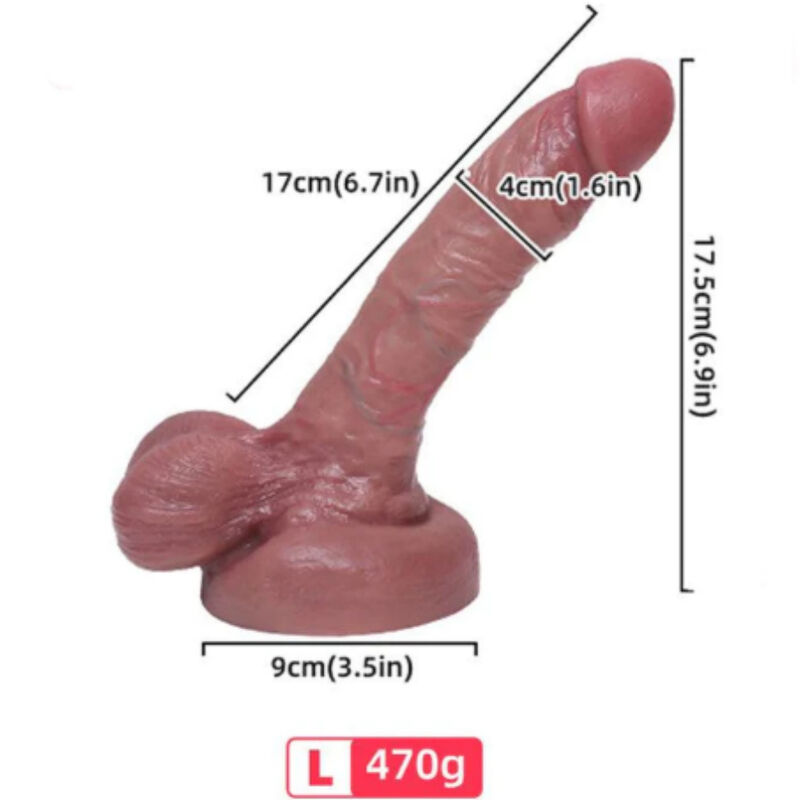 ARMONY – DILDO REALÍSTICO SILICONA LÍQUIDA 17 CM