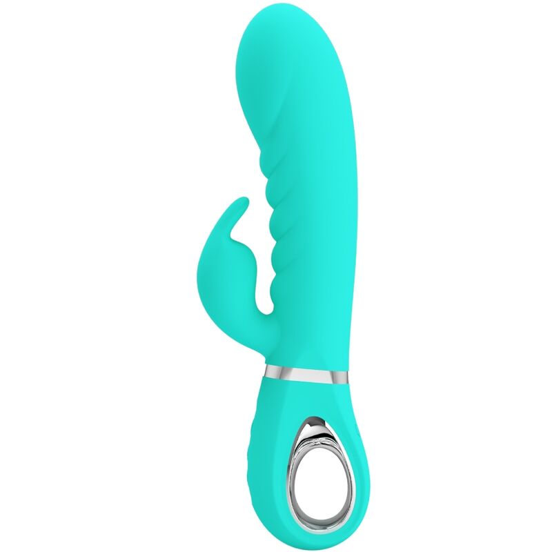 PRETTY LOVE – PRESCOTT VIBRADOR PUNTO G MULTIFUNCIÓN VERDE AGUA