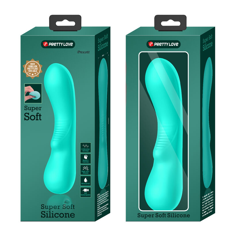PRETTY LOVE - PRESCOTT VIBRADOR RECARGABLE VERDE AGUA - Imagen 9