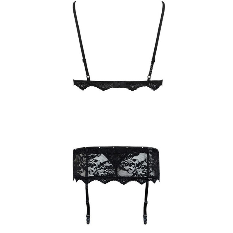 LIVCO CORSETTI FASHION - BELITA LC 90231 SUJETADOR + PANTY + LIGUERO NEGRO S/M - Imagen 8
