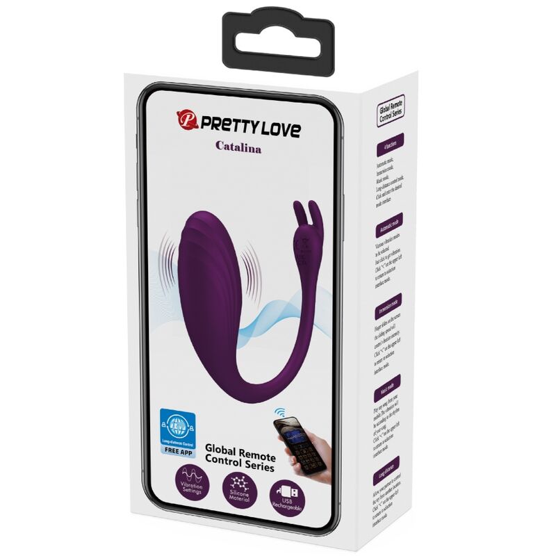 PRETTY LOVE - CATALINA VIBRADOR APP CONTROL REMOTO LILA - Imagen 6