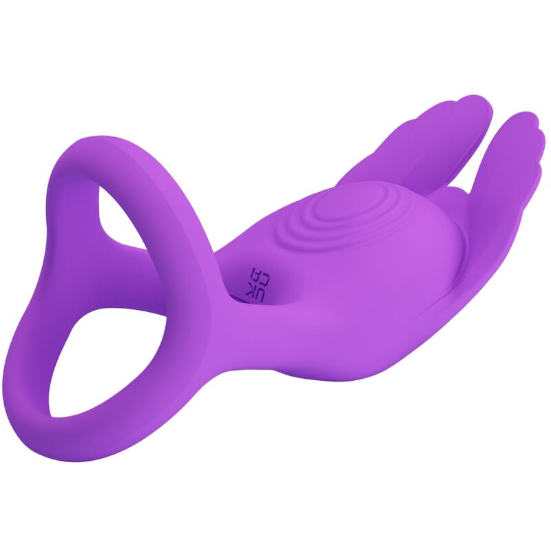 PRETTY LOVE - SILAS ANILLO VIBRADOR 7 VIBRACIONES SILICONA LILA - Imagen 9