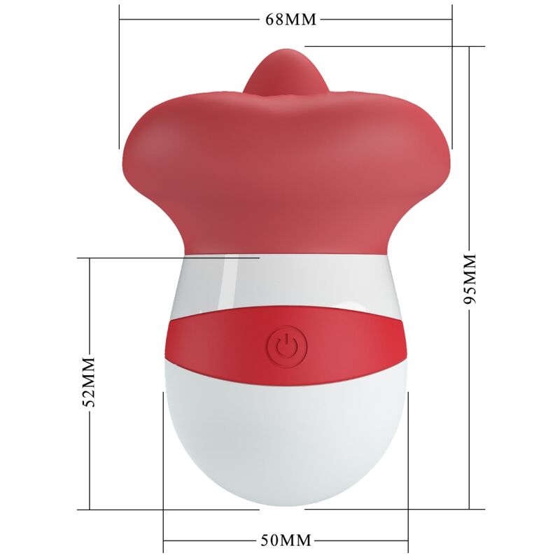 PRETTY LOVE - MINA ESTIMULADOR LENGUA ROJO CLARO - Imagen 8